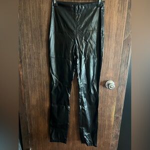 SHEIN women’s black leather pants small